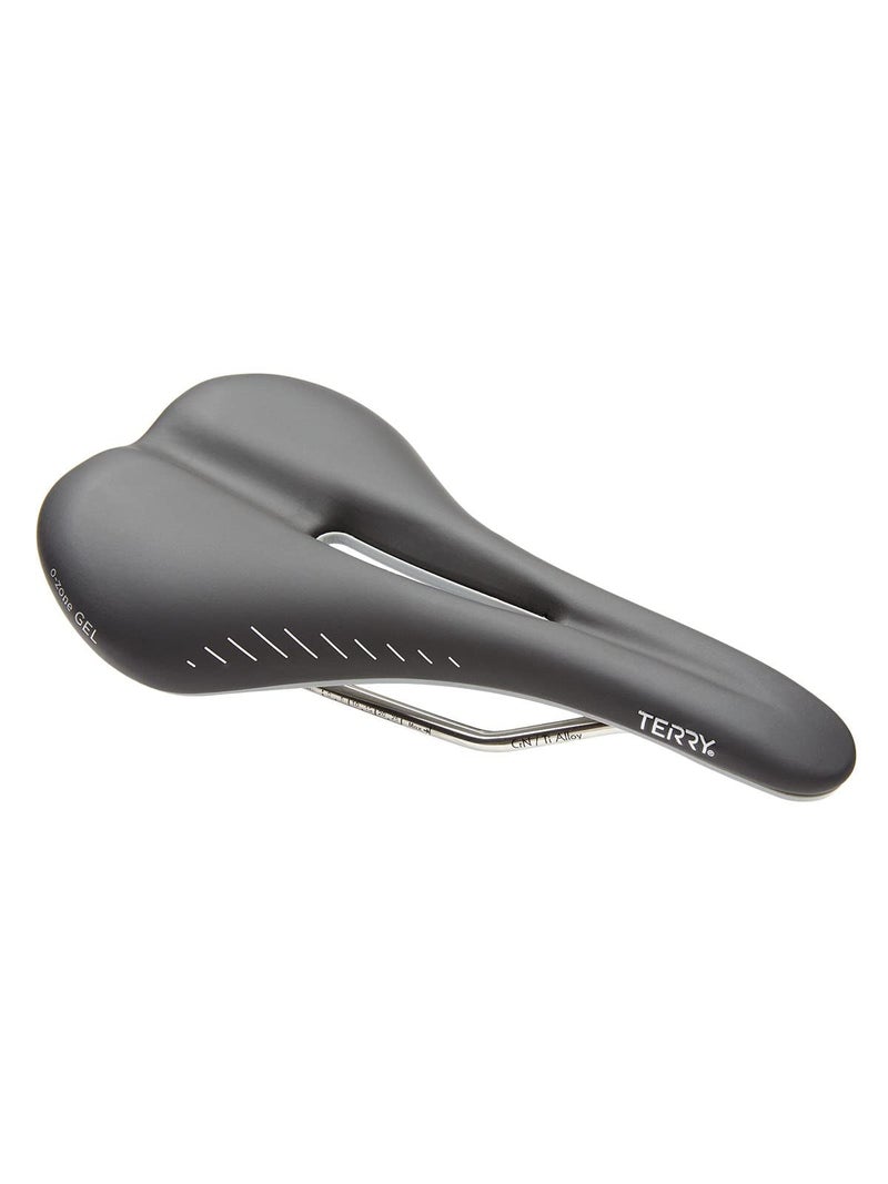 Terry Raven Ti Gel Bike Saddle - Bicycle Seat for Women & Men (Unisex) - Flexible & Comfortable, Syntethic Dura-Tek Cover - Image 1